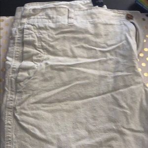 J. Crew linen khaki shorts